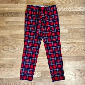 Vineyard Vines Merry Plaid Cocktail Pant with Belt